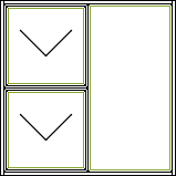 illustration of an aluminium casement window configuration